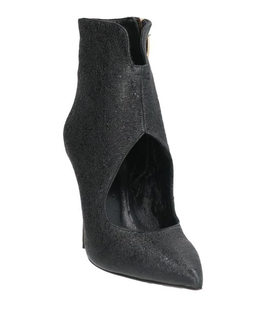 Gianmarco F. Black Ankle Boots Leather