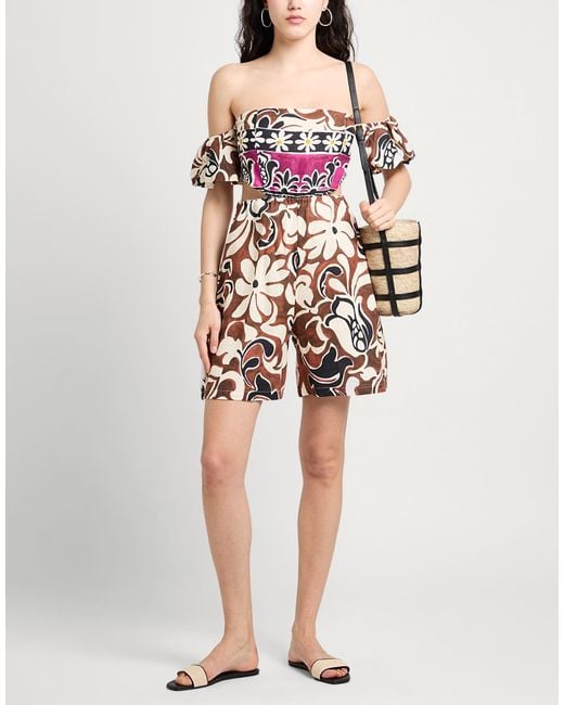 Dixie Brown Playsuit Linen, Viscose