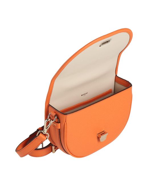Moreau Paris Orange Handbag Leather