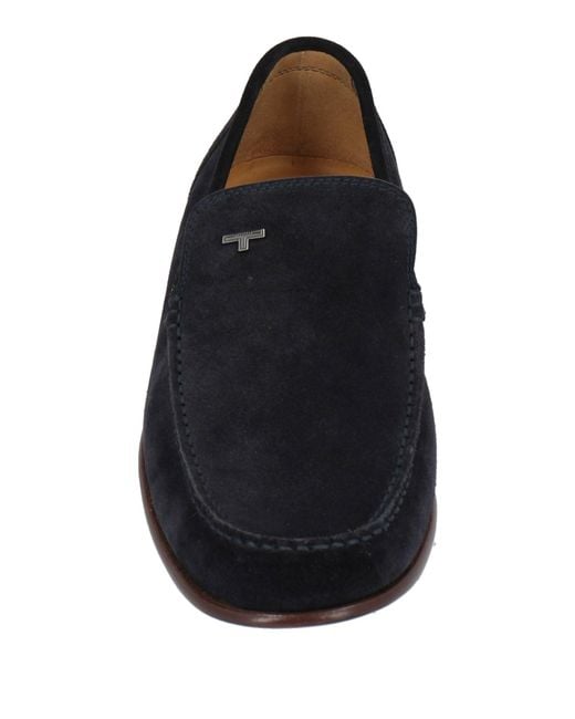 Testoni Black Loafers Leather for men