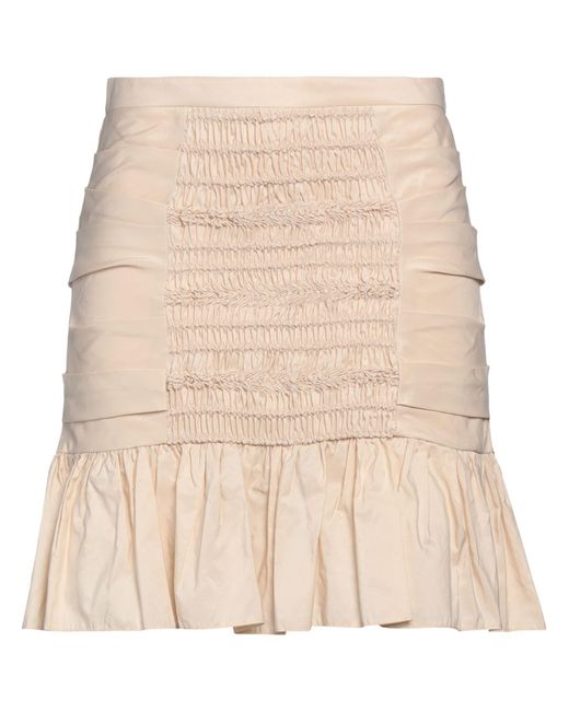 Elisabetta Franchi Natural Mini Skirt