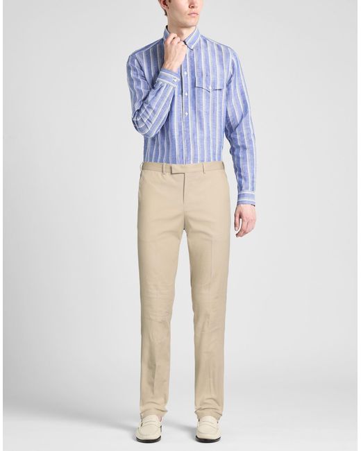 PT Torino Natural Sand Pants Cotton, Elastane for men
