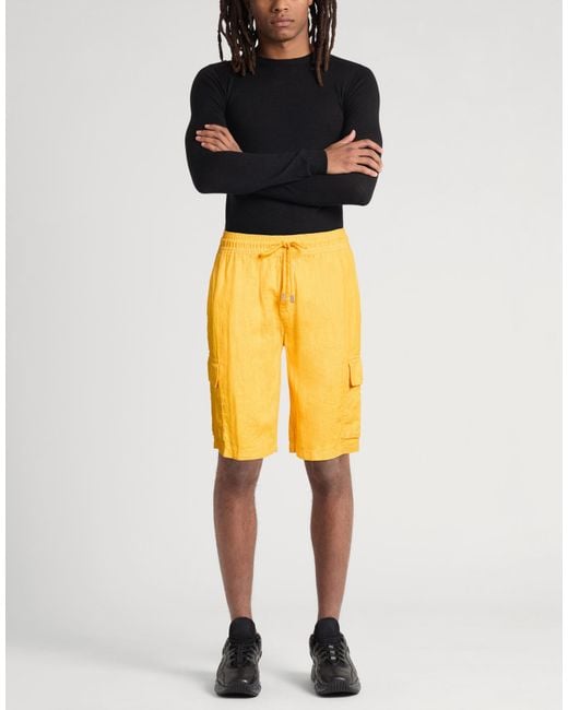 Vilebrequin Yellow Shorts & Bermuda Shorts Linen for men