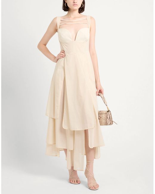 A.W.A.K.E. MODE White Maxi-Kleid