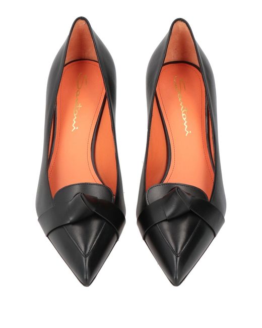 Santoni Black Pumps
