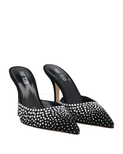 Paris Texas Black Mules & Clogs