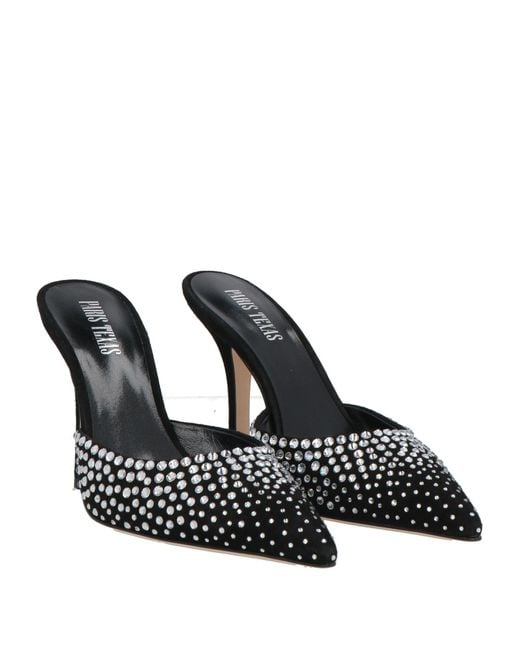 Paris Texas Black Mules & Clogs