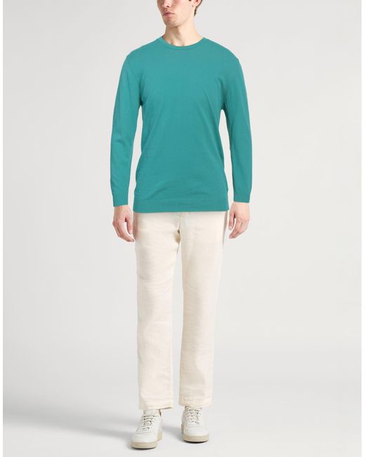 Daniele Fiesoli Blue Sweater Cotton for men