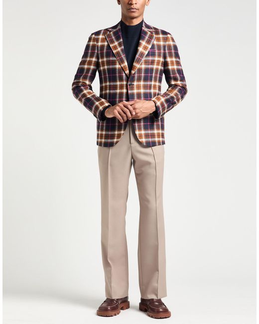 Brian Dales Natural Camel Blazer Wool for men