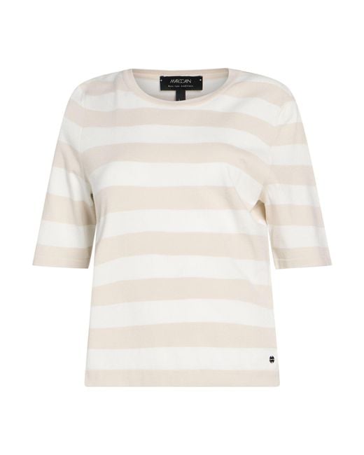 Marc Cain White Sweater Viscose, Polyester
