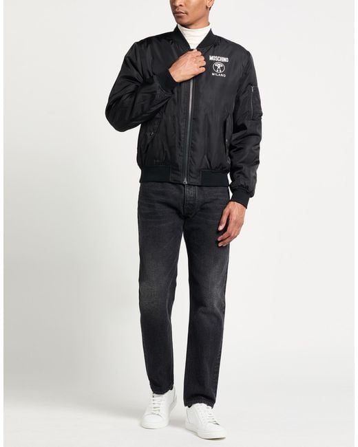 Moschino Black Jacket Polyamide for men