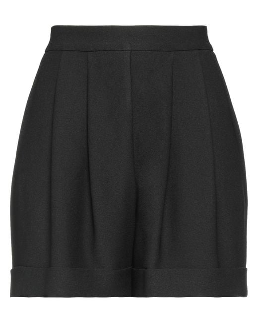 HEBE STUDIO Black Shorts & Bermuda Shorts
