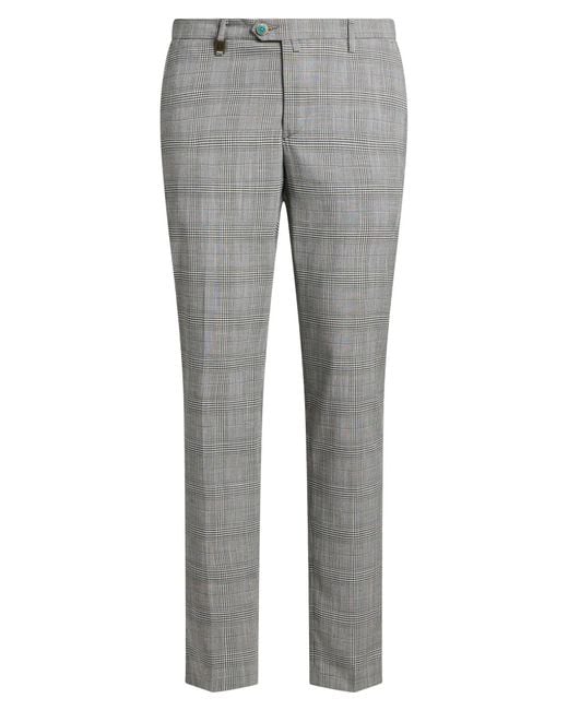 Barbati Gray Pants Polyester, Viscose, Elastane for men