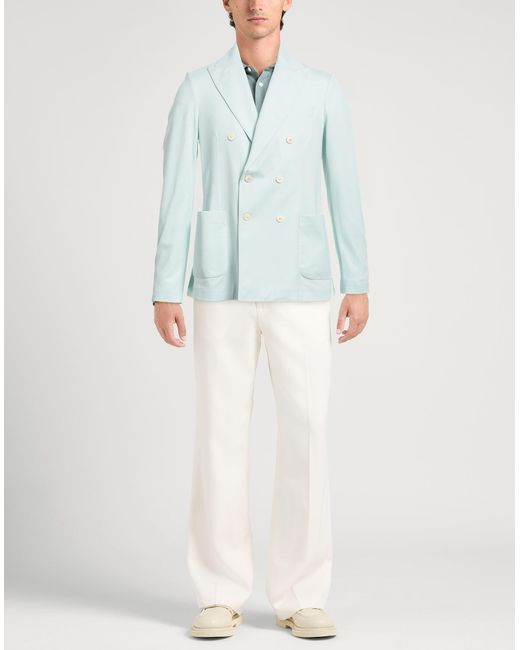 Circolo 1901 Blue Blazer Cotton, Elastane for men