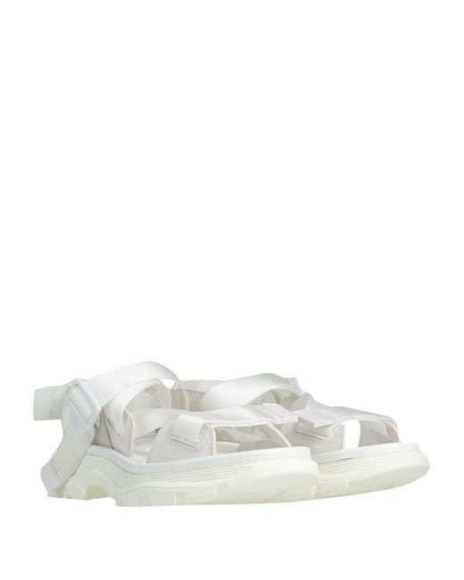 McQueen White Sandals