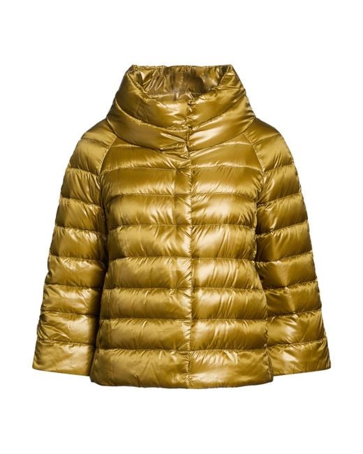 Herno Yellow Puffer Polyamide