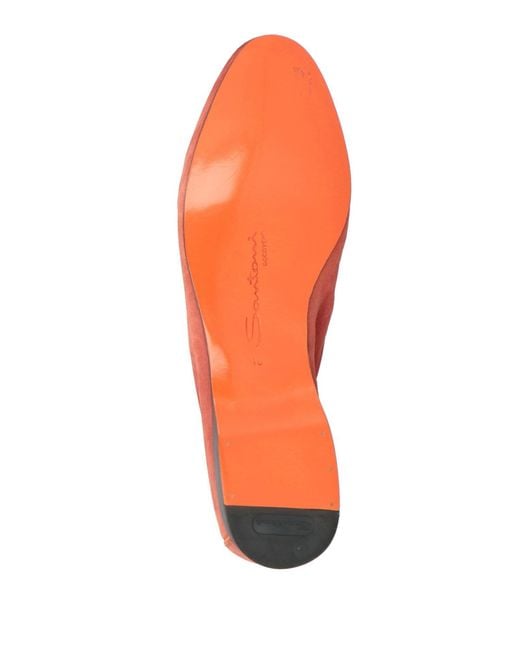 Santoni Red Loafers for men