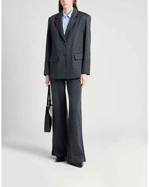 MAX&Co. Black Olpe Lead Blazer Acrylic, Wool