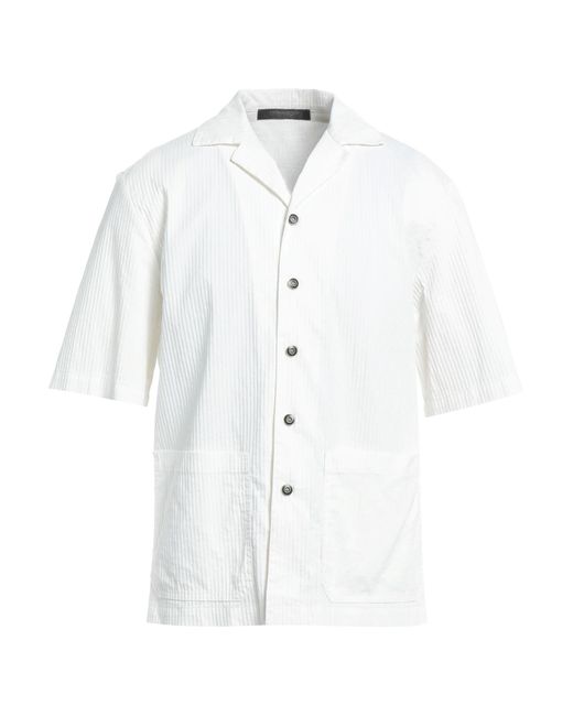 Messagerie White Shirt Cotton, Elastane for men