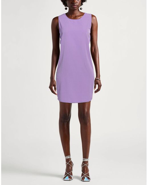 Manila Grace Purple Mini-Kleid