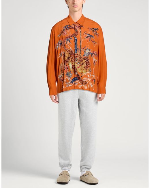 Paul & Joe Orange Shirt Viscose for men