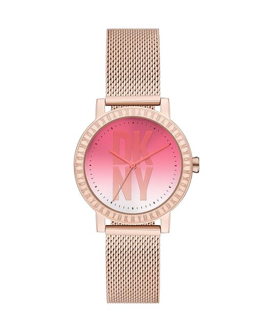 Reloj de pulsera DKNY de color Pink