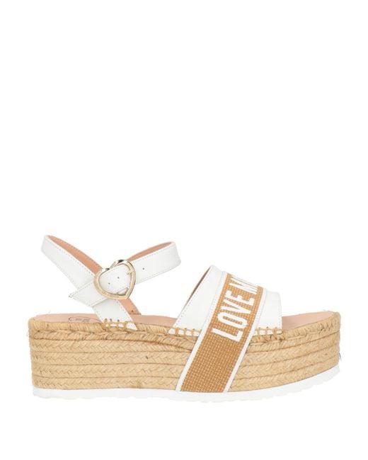 Love Moschino Natural Espadrilles Calfskin