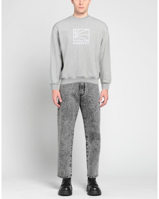 Rassvet (PACCBET) Gray Sweatshirt Cotton for men