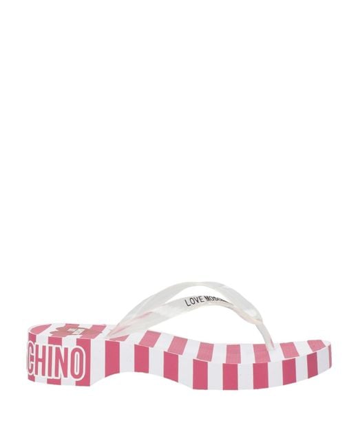 Love Moschino Pink Thong Sandal