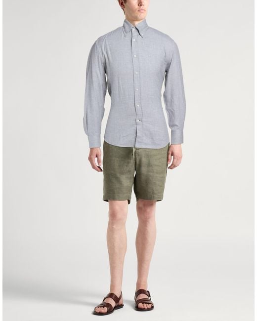 Brunello Cucinelli Blue Shirt for men