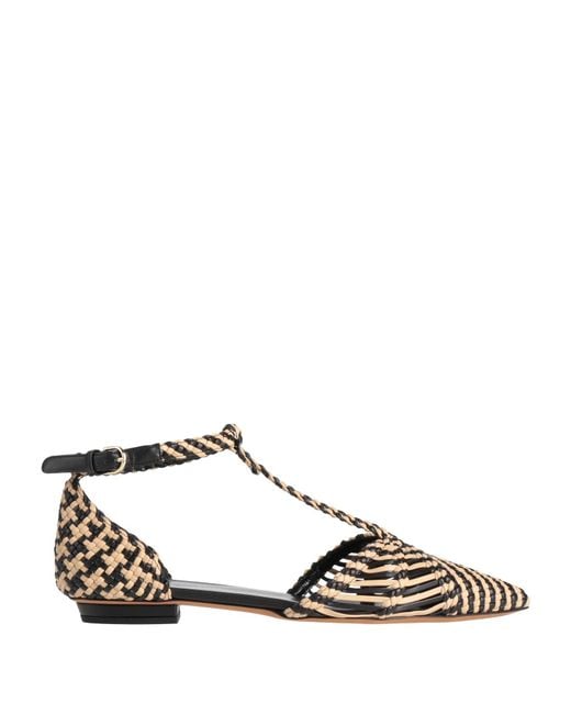 Ulla Johnson Black Ballet Flats Textile Fibers