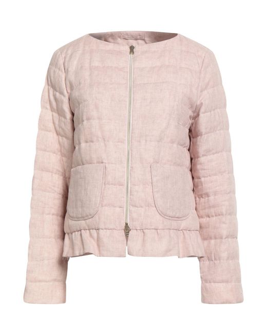 Herno Pink Puffer Linen