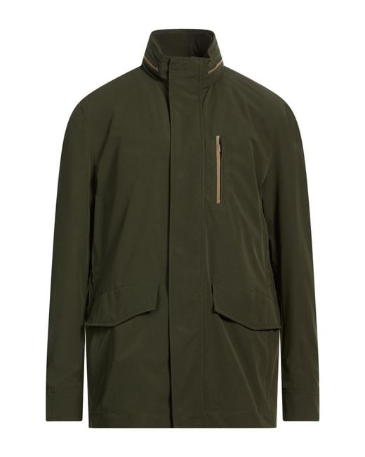 Paul & Shark Green Jacket Polyester, Elastane for men