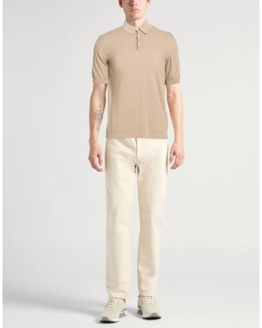Eleventy Natural Polo Shirt Cotton for men