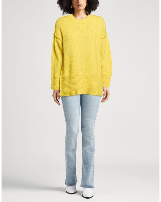 Manila Grace Yellow Sweater Wool, Polyamide