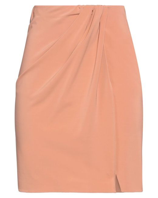 ANDAMANE Orange Blush Mini Skirt Viscose, Elastane