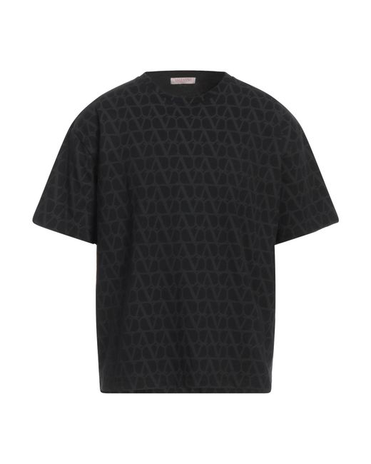 Valentino Garavani Black T-Shirt Cotton for men
