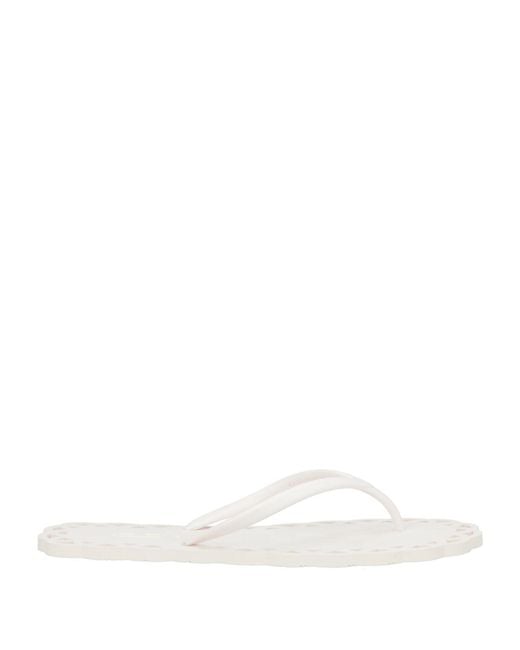 Carlotha Ray White Thong Sandal Rubber