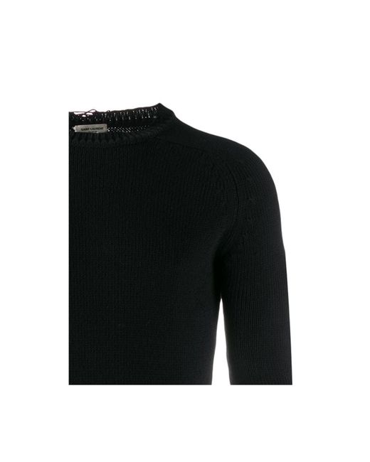 Pullover di Saint Laurent in Black da Uomo