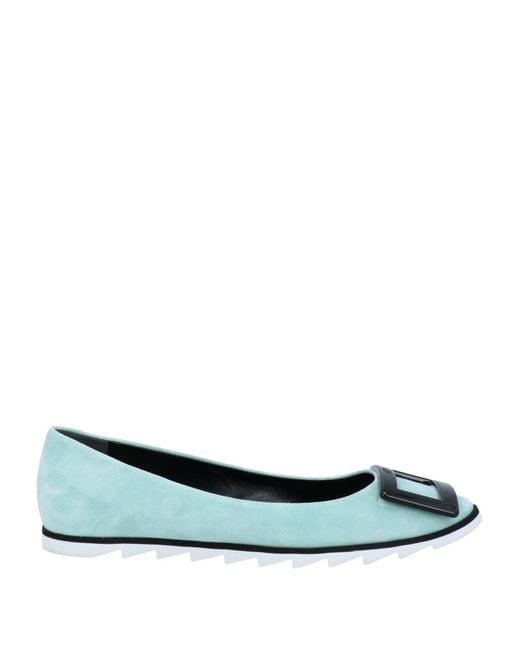 Roger Vivier Blue Ballet Flats