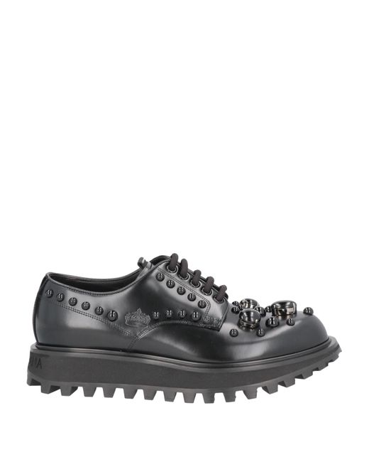 Dolce & Gabbana Gray Lace-up Shoes for men