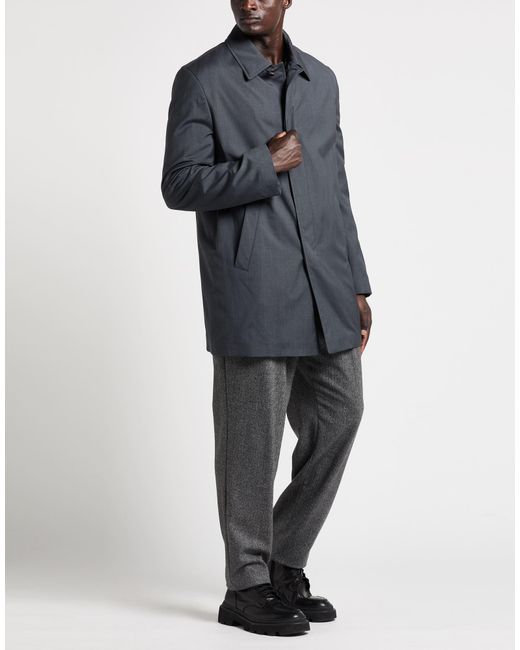 Brioni Gray Overcoat & Trench Coat for men