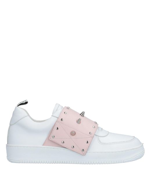 Red(v) White Sneakers Soft Leather