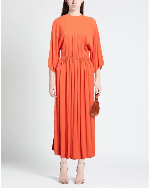 Three Graces London Orange Maxi Dress