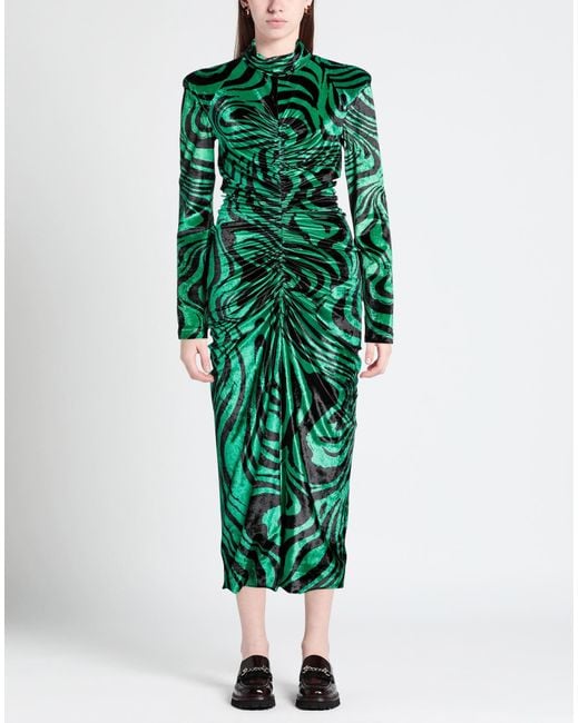 Philosophy Di Lorenzo Serafini Green Midi Dress