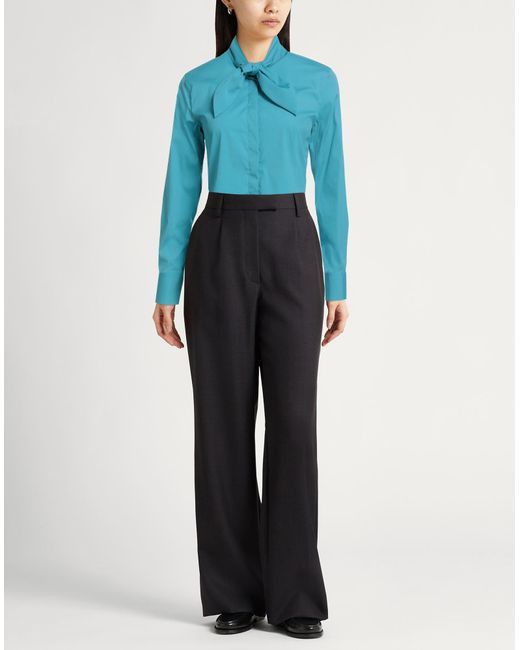 Xacus Blue Shirt Cotton, Polyamide, Elastane