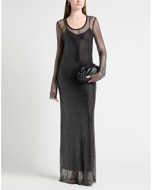 Sportmax Gray Maxi Dress