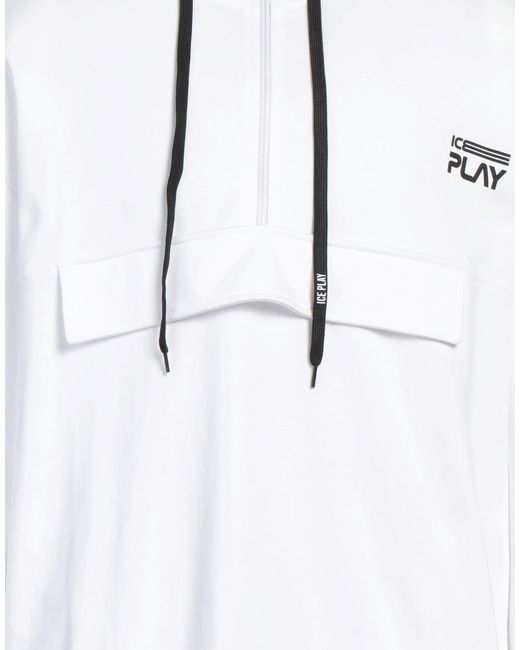 Ice Play White Sweatshirt for men