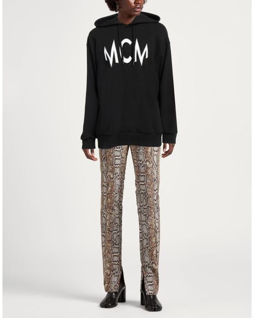 MCM Black Sweatshirt Cotton, Elastane