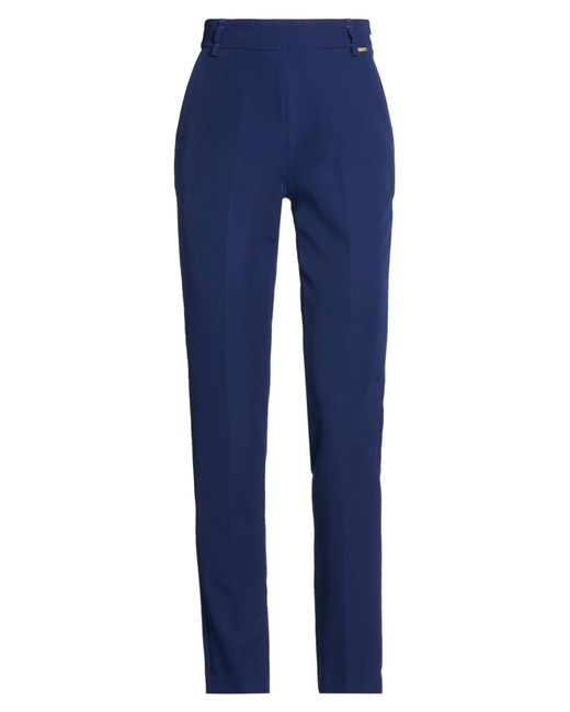 Kocca Blue Pants Polyester, Elastane